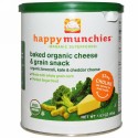 Happy Family Organics, ハッピーマンチーズ、ベイクド･オーガニック･チーズ&グレイン･スナック、ブロッコリー&ケール&チェダーチーズ、1.63 oz (46 g) (Discontinued Item)