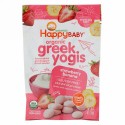 Happy Family Organics, happyyogis、ギリシャヨーグルト、イチゴバナナ味、1 オンス (28 g)