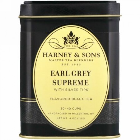Harney & Sons, アールグレイシュプレームティー, 4 oz