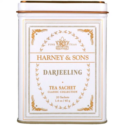 Harney & Sons, ダージリン、20ティーサシェ、1.4 oz (40 g)