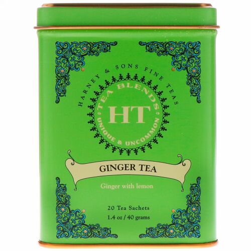 Harney & Sons, ジンジャーティー、 20ティー バッグ、 1.4 oz (40 g)