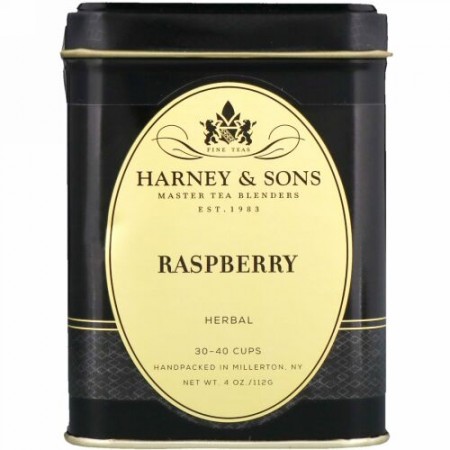 Harney & Sons, ラズベリー ハーブティー、カフェインレス、4 oz