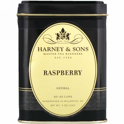 Harney & Sons, ラズベリー ハーブティー、カフェインレス、4 oz