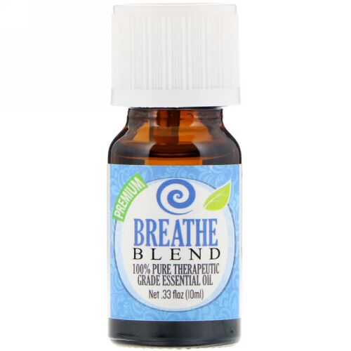 Healing Solutions, 100% Pure Therapeutic Grade Essential Oil, Breathe Blend, 0.33 fl oz (10ml) (Discontinued Item)