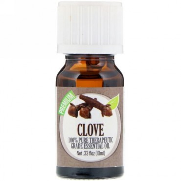 Healing Solutions, 100%純粋な治療グレードのエッセンシャルオイル、クローブ、10ml（0.33 fl oz） (Discontinued Item)