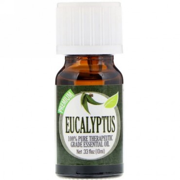 Healing Solutions, 100%純粋な治療グレードのエッセンシャルオイル、ユーカリ、10ml（0.33 fl oz） (Discontinued Item)