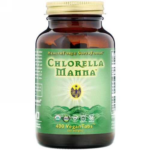 HealthForce Superfoods, クロレラ マナ（Chlorella Manna）, 400粒（ベーガン錠）