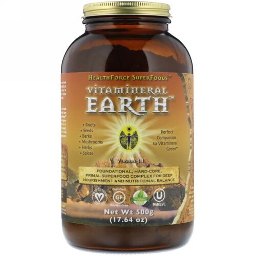 HealthForce Superfoods, ビタミネラルアース、500g（17.64oz）
