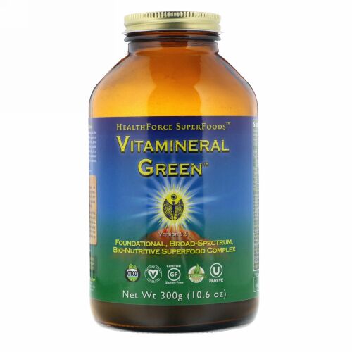 HealthForce Superfoods, Vitemineral Green（ビタミネラルグリーン）、バージョン5.5、300g（10.6oz）