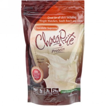 HealthSmart Foods, チョコライト・プロテイン、チョコレートスープリーム、14.7 oz (418 g) (Discontinued Item)