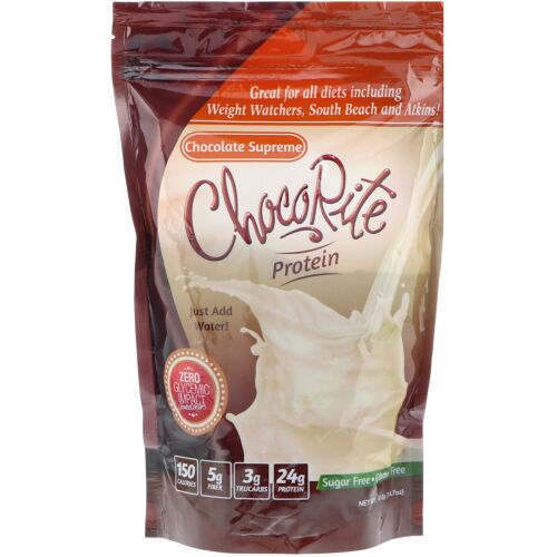 HealthSmart Foods, チョコライト・プロテイン、チョコレートスープリーム、14.7 oz (418 g) (Discontinued Item)
