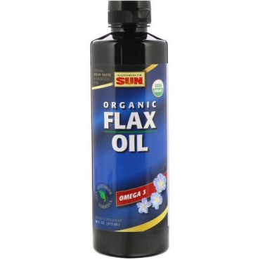 Health From The Sun, Organic, Omega-3, Flax Oil, 16 fl oz (473 ml) (Discontinued Item)
