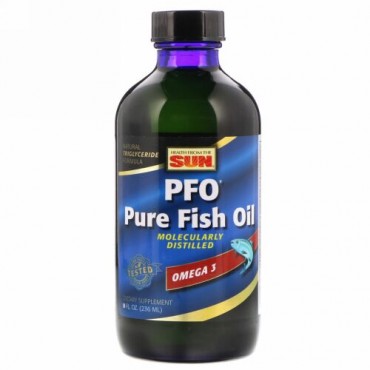 Health From The Sun, PFO Pure Fish Oil,  Orange Flavor, 8 fl oz (236 ml) (Discontinued Item)