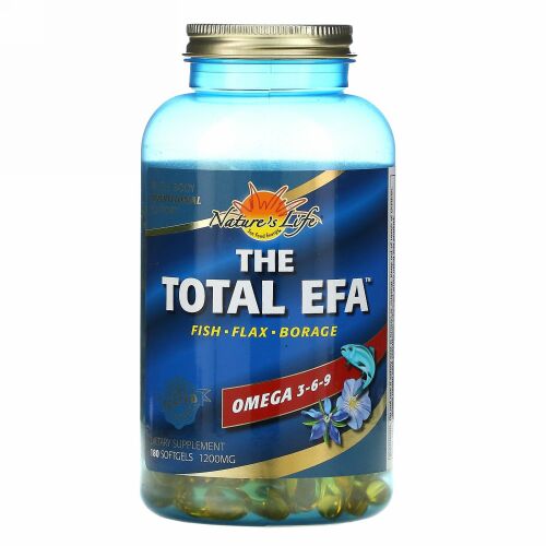 Health From The Sun, トータル EFA、オメガ 3-6-9, 180ソフトジェル