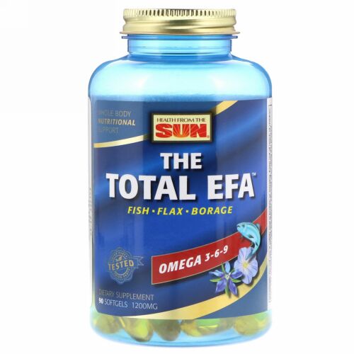 Health From The Sun, The Total EFA, Omega 3-6-9, 90 Softgels (Discontinued Item)