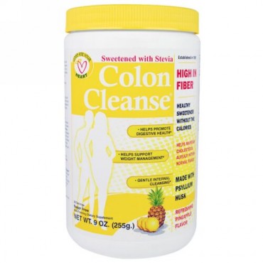Health Plus, コロンクレンズ, ステビア甘味料, パイナップル味, 9オンス (255 g) (Discontinued Item)