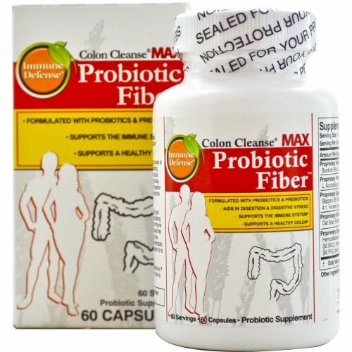 Health Plus, コロンクレンズ® マックス,  プロバイオティック・ファイバー™, 60 カプセル (Discontinued Item)