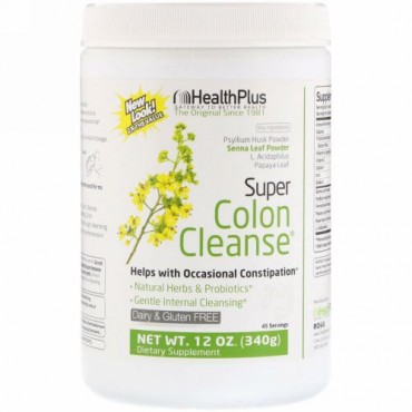 Health Plus, スーパーコロンクレンズ、340g（12 oz）
