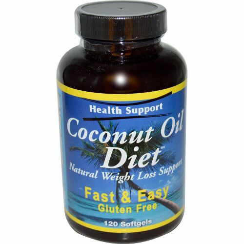 Health Support, ココナツオイルダイエット、120ソフトジェル (Discontinued Item)