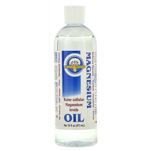 Health and Wisdom, マグネシウムオイル、 16液量オンス (473 ml)