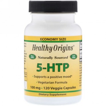 Healthy Origins, ヘルシーオリジンズ, 5-HTP, 100 mg, 120 Veggie Caps (Discontinued Item)