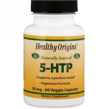 Healthy Origins, 5-HTP、50mg、60ベジカプセル (Discontinued Item)