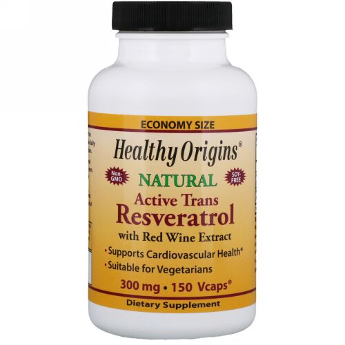 Healthy Origins, アクティブトランスレスベラトロール, 300 mg, ベジタリアンカプセル150粒 (Discontinued Item)