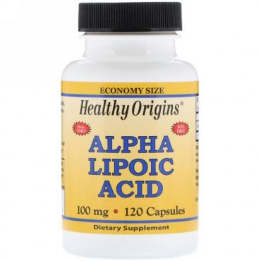 Healthy Origins, アルファリポ酸, 100 mg, 120カプセル (Discontinued Item)
