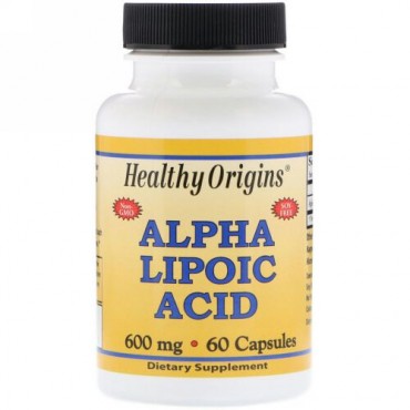 Healthy Origins, αリポ酸, 600 mg, 60カプセル (Discontinued Item)