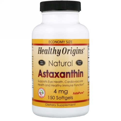 Healthy Origins, アスタキサンチン　4 mg　150ソフトジェル (Discontinued Item)