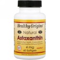 Healthy Origins, アスタキサンチン、4mg、60 粒 (Discontinued Item)