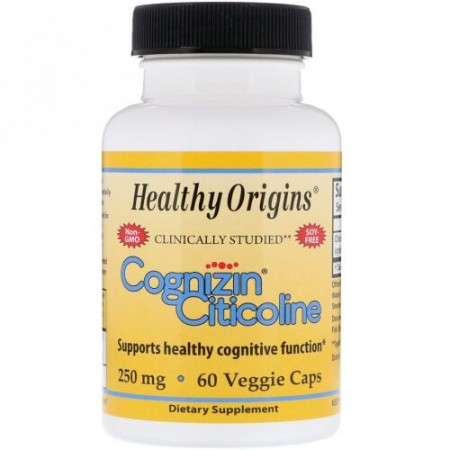 Healthy Origins, コグニジン シチコリン（Cognizin Citicoline）, 250 mg, 60粒（ベジタリアンカプセル） (Discontinued Item)