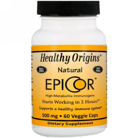 Healthy Origins, エピコー、 500 mg、 ベジキャップ60錠 (Discontinued Item)