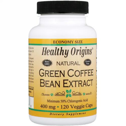 Healthy Origins, グリーンコーヒービーンエキス, 400 mg, 120 ベジカプセル (Discontinued Item)