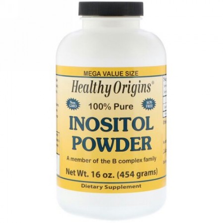 Healthy Origins, 100%純正イノシトールパウダー、16オンス（454 g） (Discontinued Item)
