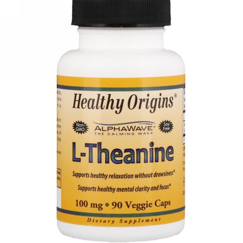 Healthy Origins, L-Theanine, 90 Veggie Caps (Discontinued Item)