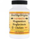 Healthy Origins, マグネシウム・ビスグリシン・キレート、120錠 (Discontinued Item)