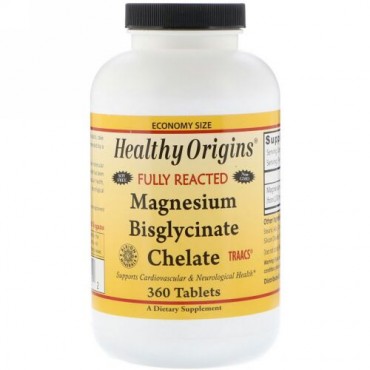 Healthy Origins, マグネシウム・ビスグリシネート・キレート、360錠 (Discontinued Item)