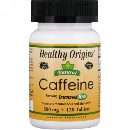 Healthy Origins, ナチュラルカフェイン、イノーバティー配合、200 mg、120錠 (Discontinued Item)