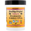 Healthy Origins, Natural Probiotic, Kids, Cherry Flavor, 5 Billion CFU, 60 Chewable Tablets (Discontinued Item)