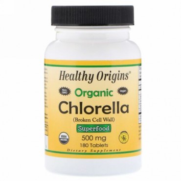 Healthy Origins, オーガニッククロレラ、180錠 (Discontinued Item)