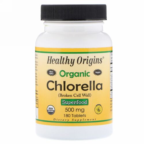 Healthy Origins, オーガニッククロレラ、180錠 (Discontinued Item)