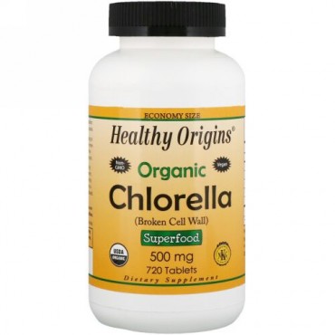 Healthy Origins, Organic Chlorella, 500 mg, 720 Tablets (Discontinued Item)