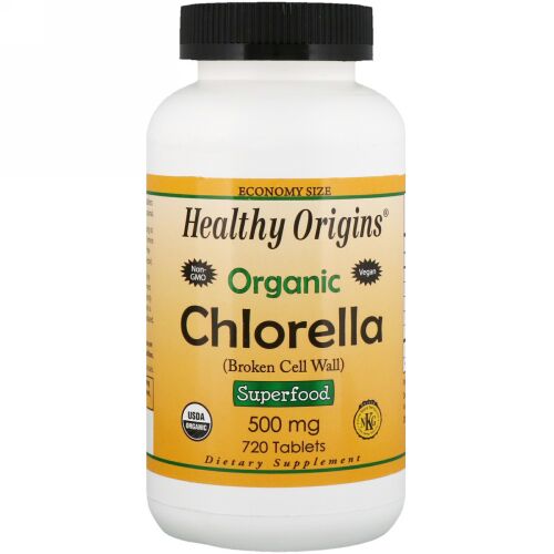 Healthy Origins, Organic Chlorella, 500 mg, 720 Tablets (Discontinued Item)