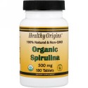 Healthy Origins, オーガニック･スピルリナ、500 mg、180錠 (Discontinued Item)