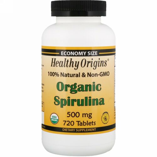 Healthy Origins, オーガニックスピルリナ, 500 mg, 720 錠入り (Discontinued Item)