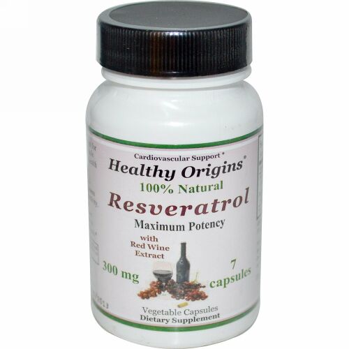 Healthy Origins, レスベラ トロール, 300 mg, 7 カプセル (Discontinued Item)