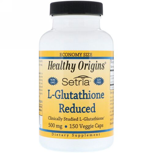 Healthy Origins, セトリア、L-グルタチオン・リデュースド、500 mg、150ベジカプセル (Discontinued Item)