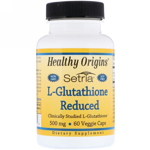 Healthy Origins, Setria, 還元型L-グルタチオン, 500 mg, 60カプセル (Discontinued Item)