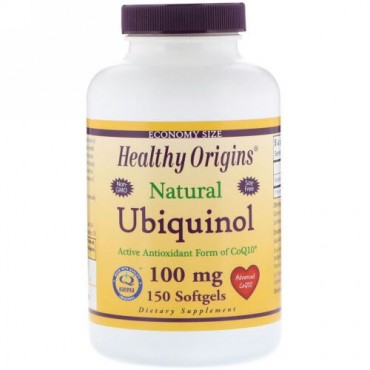 Healthy Origins, Ubiquinol, Kaneka Q+, 100 mg, 150 Softgels (Discontinued Item)